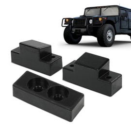G-PLUS Black Hood Bumper Set Compatible with Hummer Humvee Replaces Factory #1233888, 12338896