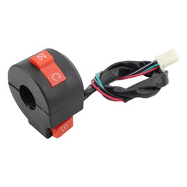 PowerMotor 4 Wires Left Kill Start Stop Switch 22mm 7/8" Handlebar Start Switch Assembly Replacement for Speedy 50/Pony 50/VIP 50/Jet 50/Taotao Speedy 50cc 100cc 150cc ATV Quad 4 Wheeler Scooter