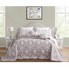 Blythease Oversized King Bedspread, Jacquard Matelasse Damask Pattern Design, Lightweight,