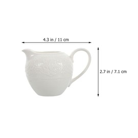 HEMOTON Ceramic Sugar and Creamer Set for Coffee and Tea, Cream Pitcher and Sugar Bowl with Lid, Cream Jug Sugar Jar, Coffee Serving Set, 2 Piece Milk Jug and Sugar Pot Set