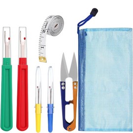 TANSAR 6 Piece Seam Ripper Set, Large/Small Sewing Seam Rippers with Protective Cap, Sewing Accessories for Sewing Machine, Seam Ripper with Trimming Scissors