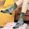 senya Women's Crew Socks Heron Bird Swamp Flower Soft Funny