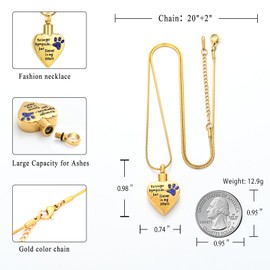 memorial jewelry Your Wings were Ready,But My Heart was Not Stainless Steel Carved Locket Cremation Urn Necklace for Pet Dog Cats