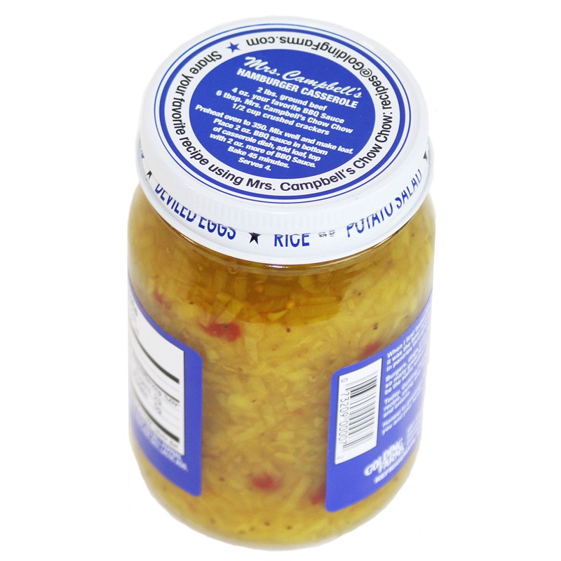 Mrs. Campbell's All Natural Sweet Southern Chow Chow Relish, 16