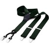DonDon® Men's braces, wide, 4 clips, with Y-shaped leather, elastic