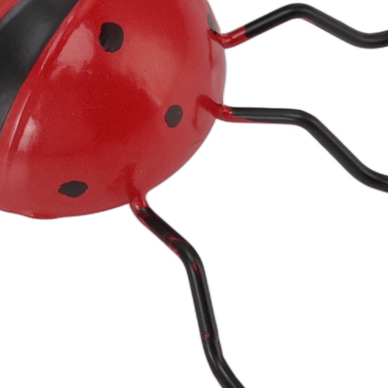 4Pcs Ladybug Wall Decoration Iron Ladybug with Black Spots Ladybug