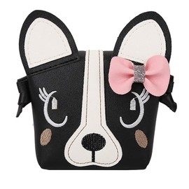 Little Girl Purses,Cute Shoulder Crossbody Bag,Gifts for Little Girls,Kids,Toddler, Black, 5.1 x 1.6 x 5.1in(length * width * height)