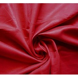 Red Suede Microsuede Fabric Upholstery Drapery Fabric (1 Yard)