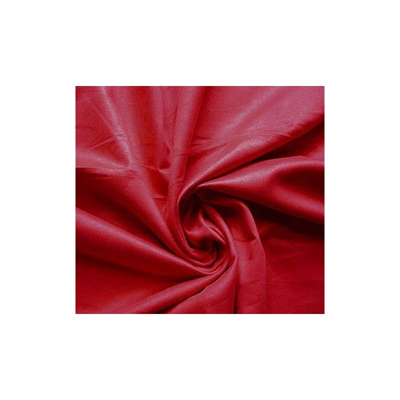 Red Suede Microsuede Fabric Upholstery Drapery Fabric (1 Yard)