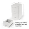 STAPLES 3-Drawer Vertical File Cabinet, Letter Size Documents, Lockable &