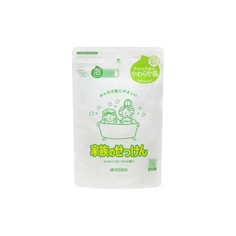 Miyoshi Soap, Family Soap, Foam Body Soap, Refill, 19.7 fl