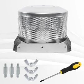elysia Patio Heater Burning Net And Base 4-Sided Pyramid Heater Replacement Parts Patio Heater Emitter Screen Replacement For Patio Glass Tube Propane Heater Top