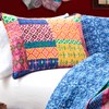 Lush Decor Misha Quilt | Patchwork Bohemian Reversible Print Pattern