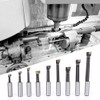 9pcs Drill Bar Set 12mm Head High Speed Steel CNC