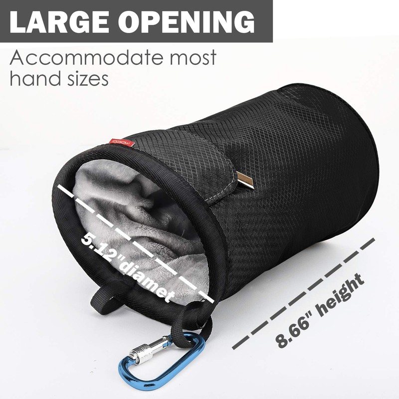 MoKo Chalk Bag Drawstring Waist Pouch Waist Attachment Tubular Shape