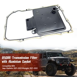 68417054AB 850RE Transmission Filter Oil Pan with Aluminum Gasket, Fit for Jeep Gladiator 2021-2023 Wrangler 2021-2022