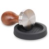 Navaris Coffee Tamper - Handheld Stainless Steel Espresso Press with