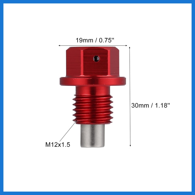 VekAuto 1 Set M12x1.5 Car Magnetic Oil Drain Plug Bolt