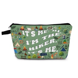 YULUENZE Hiking Lover Gift Hiker Makeup Bag It's Me Hi I'm The Hiker It's Me Organizer Accessories Zipper Pouch Birthday Gift for Hiker Camper Women Friends