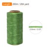 QUARKZMAN Waxed Thread, 284 Yard 0.8mm 150D Flat Wax Thread