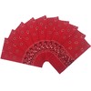 Vamqor 100% Cotton 10 Pack Fine Bandanas（Red）