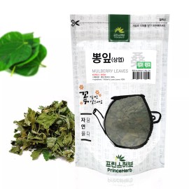 PrinceHerb Medicinal Korean Herb, Mulberry Loose Leaves  /  Dried Loose Leaves 3oz