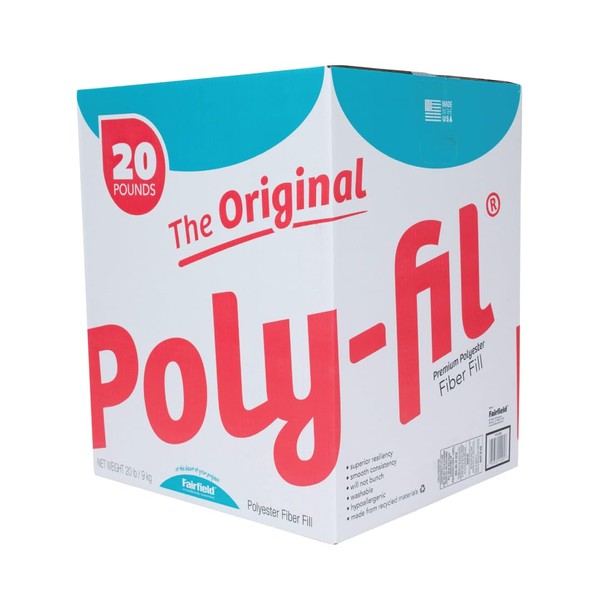 Fairfield The Original Fil Polyester Poly-Fill, 20 lb, White