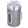 3Pcs Storage Jar Stainless Steel Food Tea Nut Container with