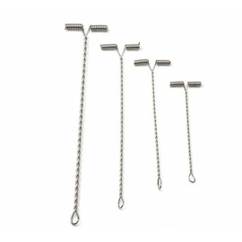 KTGCOZS Pack of 30 Ocean Fishing Balance Rigs Hooks Wire Arm T Shaped Swivel Crapp Cross-line (6cm/2.36" 30pcs)