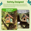 Ensayeer 4 Pack Predator Guards for Birdhouses, Strong Wooden Birdhouse
