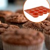 Melearch Muffinform, Silikonformen zum Backen für 12 Muffins, Silikon-Muffinblech, antihaftbeschichtete