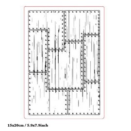 arriettycraft Industrious 3D Texture Fades Plastic Embossing Folders for Masculine Card Making, Scrapbooking, Pages and Other Paper Crafts, 15 x 20 cm