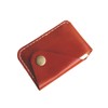 Handmade Minimalist leather Card Case Wallet Front Pocket Card Holder
