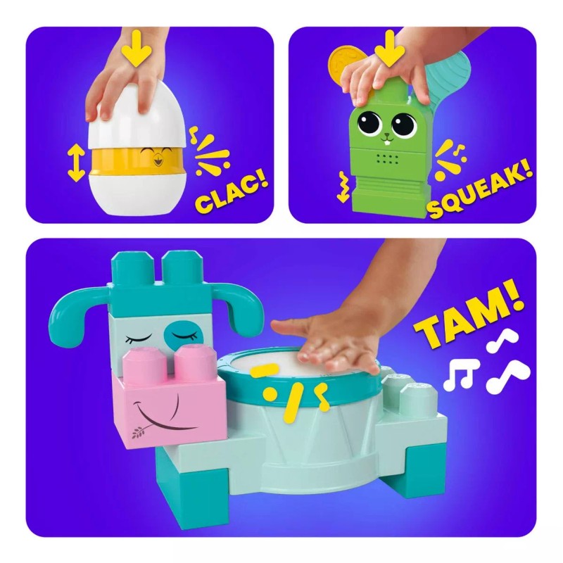 Mega Bloks Sensory Features Construcción Granja Musical