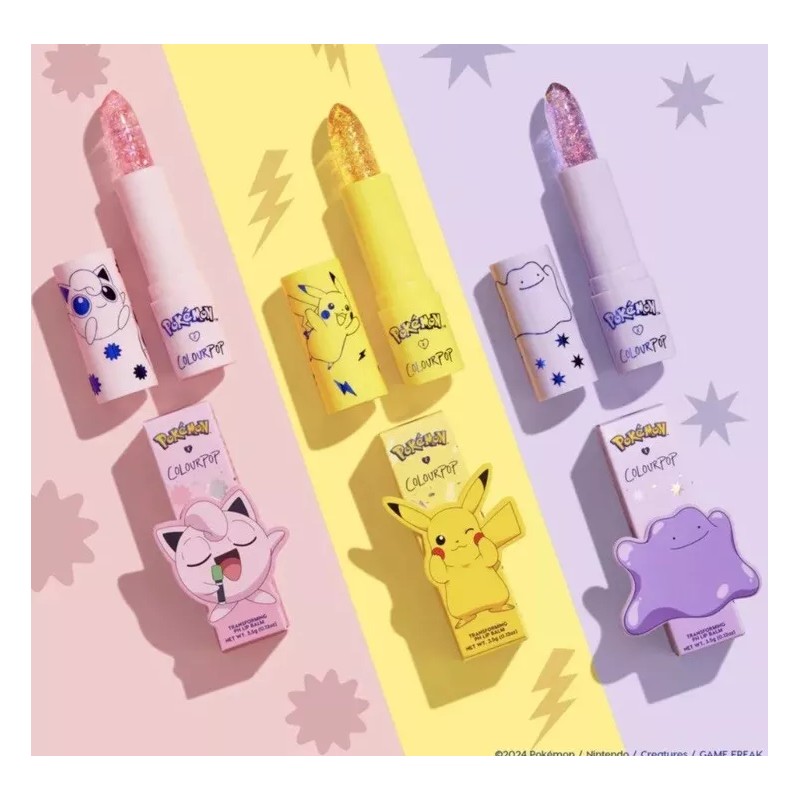ColourPop Pokémon ColourPop Thunderbolt Sing Transform pH Lip Balm Color