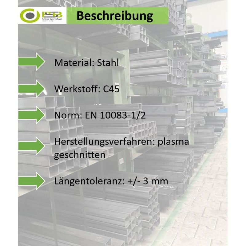 PSB STAHL AUF MASS Steel Round – Round – Steel