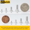 Mywish 159-Piece M6 Screw Assortment Kit, Stainless Steel Hex Socket