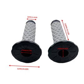 HJSIUTV Universal 7/8 Inch Motorcycle Hand Grips Cover Protectors Dirt Bike Throttle Bar Grip Compatible with Kawasaki KX60 KX125 KX250F Suzuki DRZ125L DR650 YZ250F WR250R TTR110 CR80R CRF150R (Gary)