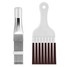 cobee Pack of 2 Lamellar Comb, Condenser Cleaning Comb, Air Conditioning Condenser, Fin, Fin, Cleaning Brush, Air Conditioning, Metal Fin Evaporator, Cooler, Repair Tool