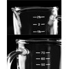 QWORK Espresso Shot Glass with Handle, 2 Pack 3-Ounce Double