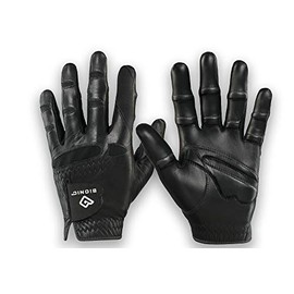 Men's StableGrip with NaturalFit Golf Glove - Black (Small, Right)
