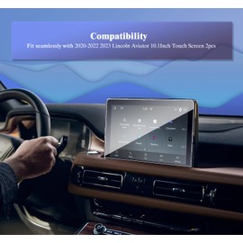 UFGDSHA 2 Pack for 2023 Lincoln Aviator Screen Protector for 2023 Lincoln Aviator Accessories 2020-2023 2024 Lincoln Aviator 10.1in Tempered Glass Screen Protector 2024 Aviator 10.1in