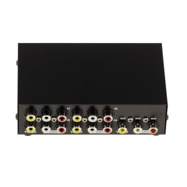 KALEA-INFORMATIQUE. Audio Video Switch 4 Port Manual Bi-Directional Audio Video Switch