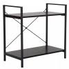 SEGAWE 22" Compact Little Bookcase Double Tier Storage Rack Metal