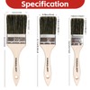Wesquer Paint Brush Set 6 Pack, 1.5" 2" 2.5" Flat