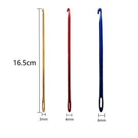 Dorytop Multicolor Aluminum Crochet Hooks Needle Hand Weaving Knitting Tool