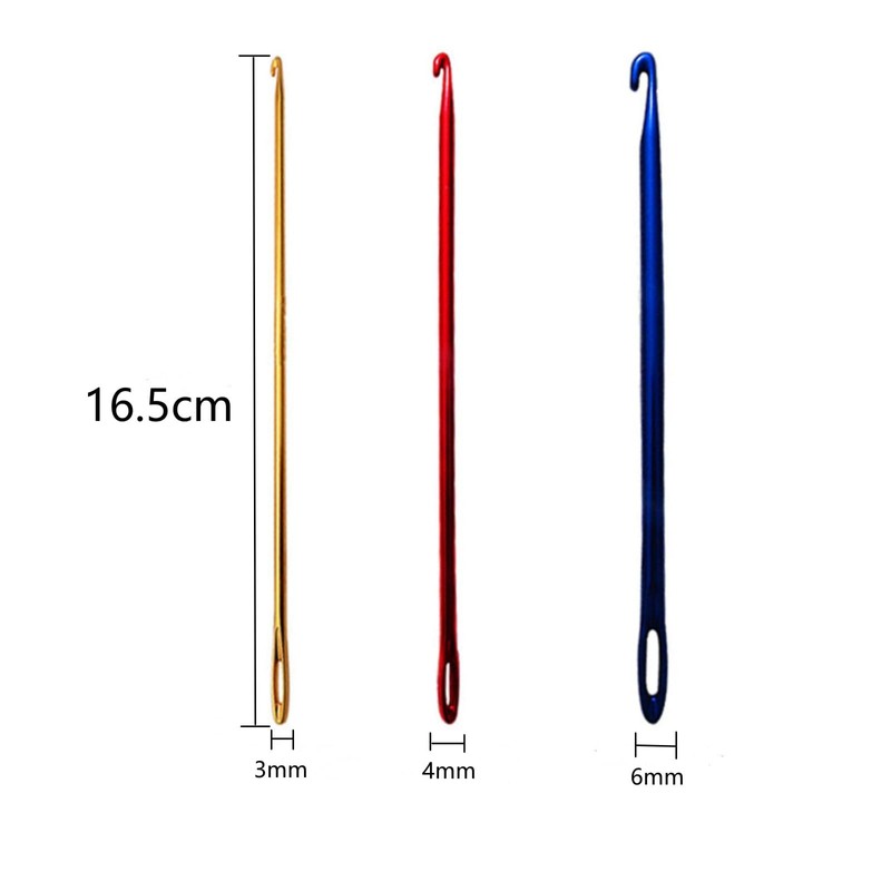 Dorytop Multicolor Aluminum Crochet Hooks Needle Hand Weaving Knitting Tool