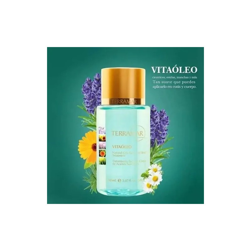 Vitaoleo Terramar Para Estrias, Manchas, Cicatrices, Acné