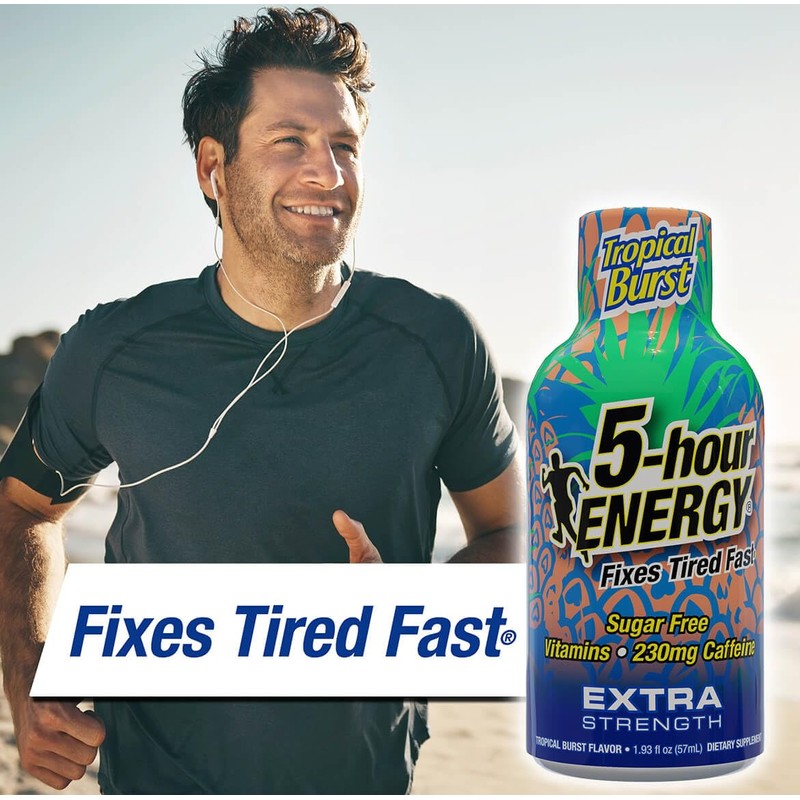 5-hour ENERGY Shots Extra Strength, Tropical Burst Flavor, 30 Count,