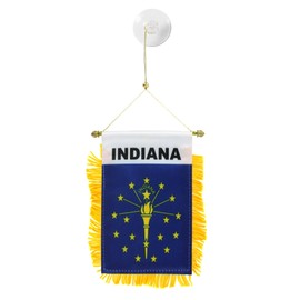 US Flag Store Indiana Mini Window Banner